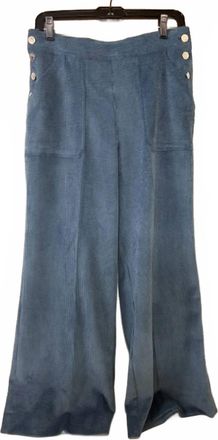 Vilagallo Womens Muriel Pant In Blue Cord