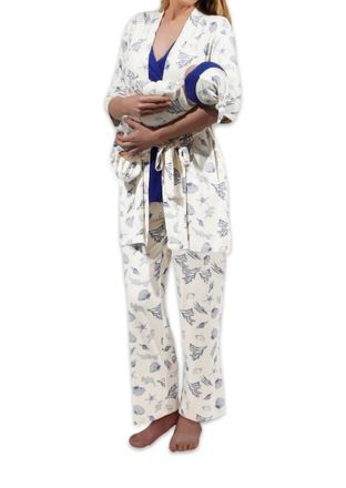 Everly Grey Analise 5 Piece Pajama Set In Coastal