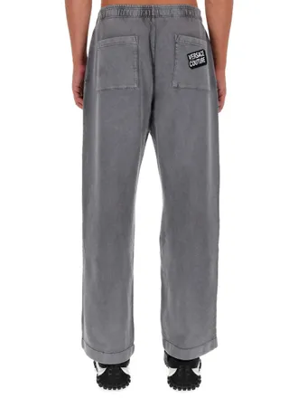 Versace Jeans Couture Cotton Jogger Pants - Gray