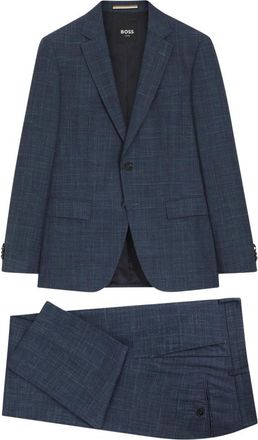HUGO BOSS Kostuums, Heren, Blauw, 2Xl, Single Breasted Suit