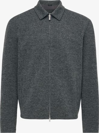 Genti Monogram Overshirt Viper | Donkergrijs