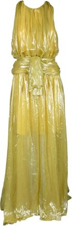 Revise Long Chiffon Dress - Green