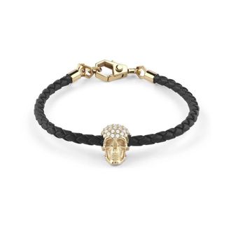 Philipp Plein Horloges - Heren - Armbanden - Zwart - ONE Size - Leer - Accessoires