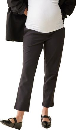 Ingrid & Isabel Essential Ponte Maternity Pants in Black at Nordstrom, Size X-Large