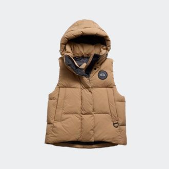 Canada Goose Junction Puffer Vest Black Label (Women, Desert Sand, XL)