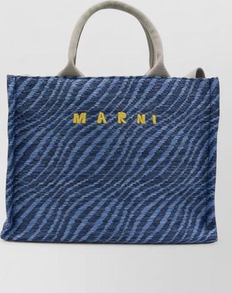 Marni textured tote bag and shoulder strap