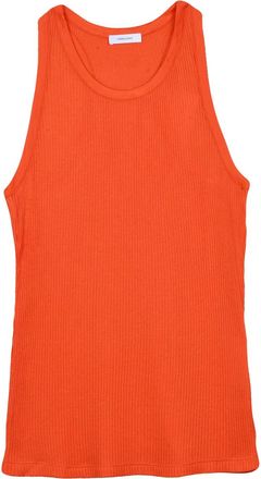 Ferragamo Cupro Silk Sleeveless Top With Racerback Design
