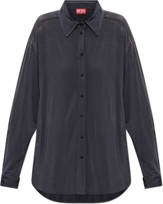 Diesel C-Iao Shirt - Dames - Overhemden - Grijs - XS - Overhemden