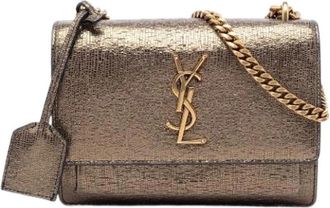 Saint Laurent Pre-owned Sunset Cross Body Bag - Dames - Vintage Schoudertas - Bruin - ONE Size - Leer - Vintage