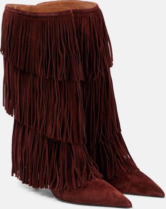 PARIS TEXAS Stivali Jessie 75 in suede con frange