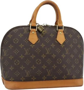 Louis Vuitton Alma Monogram Canvas Brown Canvas Handbag (Pre-Owned)