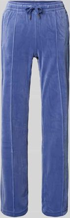 Juicy Couture Sweatpants mit Längsnähten Modell TINA in Rauchblau, Größe XL