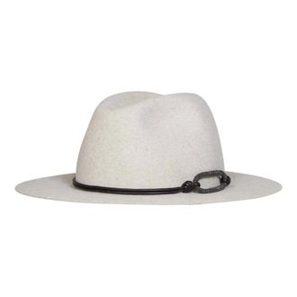 Brunello Cucinelli Dames, Accessoires, Wit, Maat: L Leer