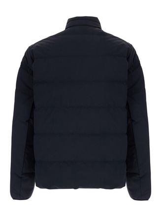 Emporio Armani Padded High Collar Down Jacket - Blue