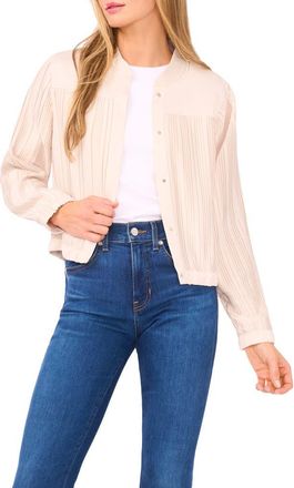 Halogen Pleated Bomber Jacket in Flax Taupe at Nordstrom Rack, Size Xx-Large