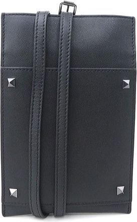 Valentino Garavani Black Leather Pouch (Pre-Owned)