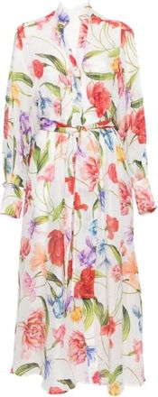 Lavi Shirt Dresses, female, Multicolor, Size: XS Printed Long Dress