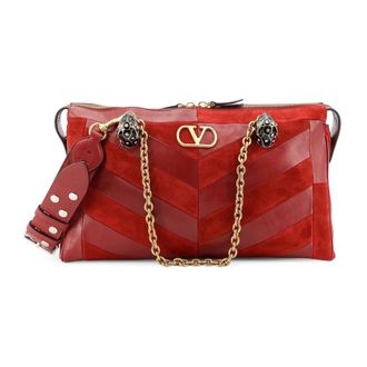 Valentino Garavani Panthea Medium Shoulder Bag - female - Valentino Garavani - Cross Body Bags - Red - ONE SIZE - Bags