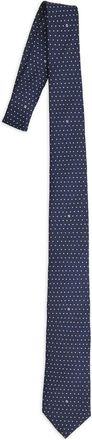 Fendi Micro Polka-dot Silk Tie
