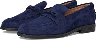 Cole Haan Stassi Bow Loafers Womens Shoes Midnight Moon Suede : 9 B - Medium, Leather