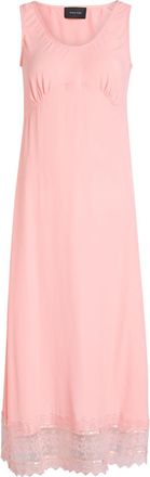 Simone Rocha Simone Rocha Lace-hem Crepe de Chine Midi Slip Dress - Peach - 6 (UK6 / XS)