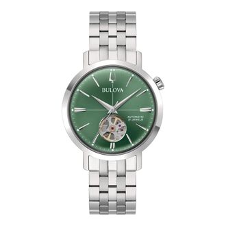 Bulova 96A319 - Aerojet Automatisch 38 mm - Dames - Horloges - Groen - ONE Size - Accessoires