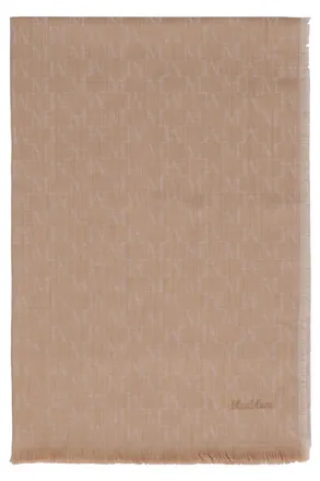 Max Mara Womens Stole Magico Camel Virgin Wool Scarf Scarfs