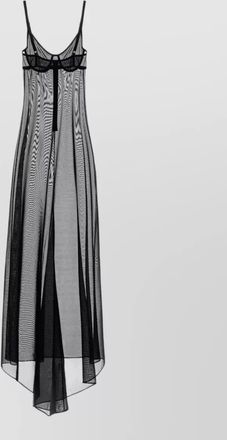 Balenciaga stretch tulle midi dress