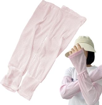 Generic Arm Sleeves for Men, UPF 50 UV Protection Sleeves, Sun-Protective Cooling Arm Covers for Gardening Construction Work Basketball Fishing Running Cyclin