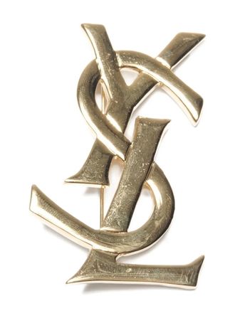 Saint Laurent Spilla con decorazione anni 90 - Oro