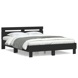 Berkfield Home Bed Frame without Mattress Black 140x190 cm