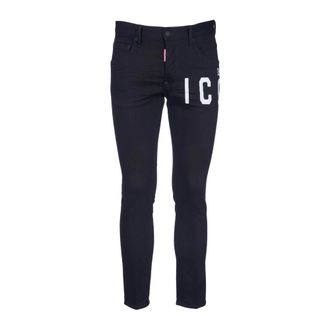 Dsquared2 Jeans, Dames, Zwart, L, Katoen, Black Jeans Aw 23