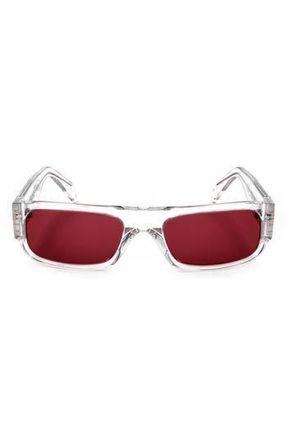Retro Superfuture 50mm Square Sunglasses in Clear at Nordstrom Rack