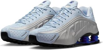 Nike Shox R4 Sneaker in Blue Tint/Silver/Racer Blue at Nordstrom, Size 6.5