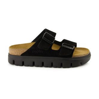 Birkenstock Sliders, female, Black, Size: 11 US Arizona Chunky Narrow Fit