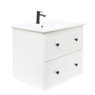 Puma Naturel Mueble De Ba&ntilde;o Con Lavabo Naturel Forli 80x45x46 Cm Blanco (forli80biu)