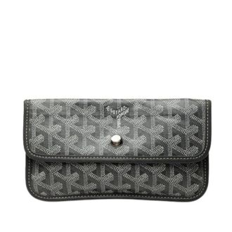 Goyard Pre-owned Canvas Pouch - Dames - Pre-owned - Grijs - Maat: ONE Size Zijde
