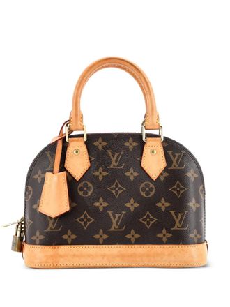 Louis Vuitton Alma Handbag Monogram Canvas BB crossbody bag - Brown