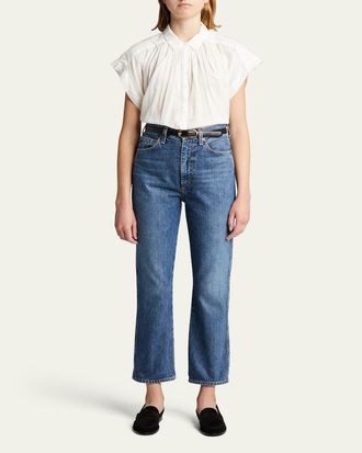 Nili Lotan Normandy Cotton Voile Blouse