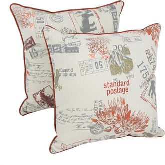 Blazing Needles 18-inch Corded Throw Pillows with Inserts (Set of 2)