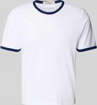 Jack & Jones Jack & Jones T-Shirt mit Rundhalsausschnitt Modell FORMENTERA in Weiss, Größe XXL