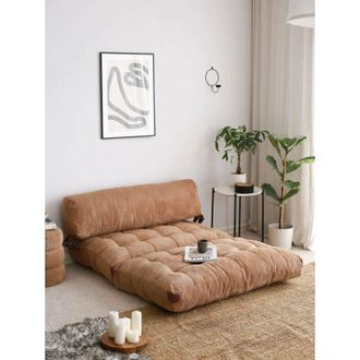 Dmora Sof&aacute; Cama 2 Plazas Dysnomia, Sof&aacute; Transformable, Sof&aacute; Para Invitados, Sill&oacute;n Cama Con Almacenaje, 120x75 H79 Cm, Marr&oacute;n - Dmora