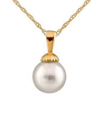Splendid Pearls 14K Plated & Silver 9-10Mm Freshwater Pearl Necklace