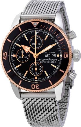 Breitling Superocean Heritage II Chronograph Automatic Chronometer Black Dial Mens Watch U13313121B1A1