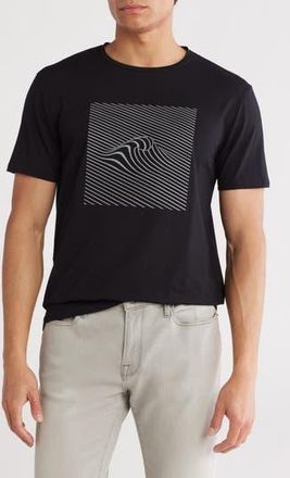 T.R. Premium 3D Abstract Stretch Cotton Graphic T-Shirt in Black at Nordstrom Rack, Size Xx-Large
