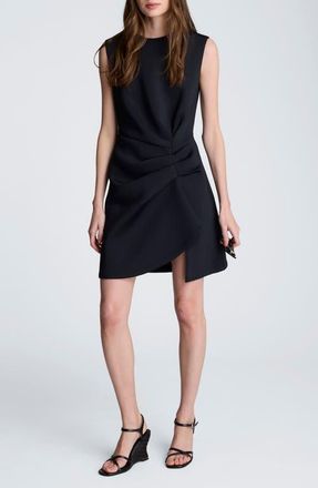 Kenneth Cole Drape Pleated Sleeveless Dress in Black at Nordstrom, Size 12