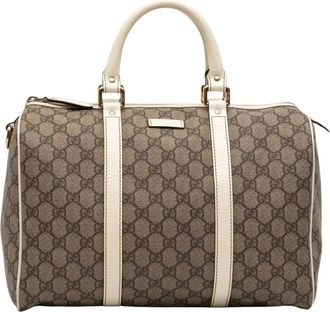 Gucci Pre-owned Handbags, female, Brown, Size: ONE SIZE Pre-owned Boston Bag