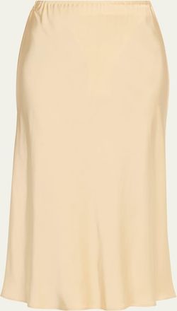 Vince Pull-On Satin Slip Skirt