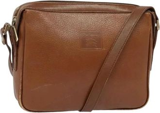 Burberry Pre-owned Vintage Schoudertas - Dames - Vintage Schoudertas - Bruin - ONE Size - Leer - Vintage