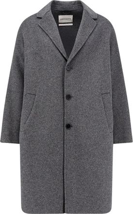 Amaranto Over Single-Breasted Coat - Heren - Mantel - Grijs - XS - Kasjmier - Jassen
